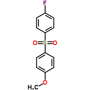 1-氟-4-(4-甲氧基苯基)磺酰基-苯结构式_339-25-3结构式