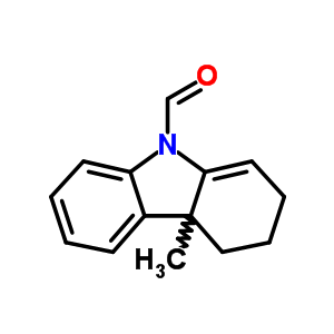 2,3,4,4a-四氢-4a-甲基-9H-咔唑-9-羧醛结构式_33965-86-5结构式