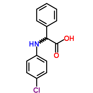 a-[(4-氯苯基)氨基]-苯乙酸结构式_33984-30-4结构式