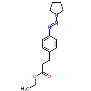 3-(4-吡咯烷-1-基二氮杂烯苯基)丙酸乙酯结构式_34153-42-9结构式