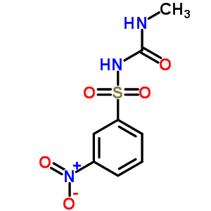 n-[(甲基氨基)羰基]-3-硝基-苯磺酰胺结构式_34261-82-0结构式