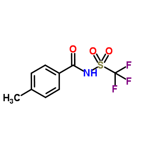 C,C,C-三氟-N-(4-甲基-苯甲酰基)-甲烷磺酰胺结构式_343337-70-2结构式