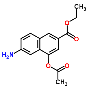 4-(乙酰基氧基)-6-氨基-2-萘羧酸乙酯结构式_343604-03-5结构式