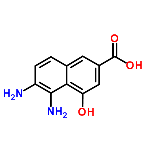 5,6-二氨基-4-羟基-2-萘羧酸结构式_343604-46-6结构式