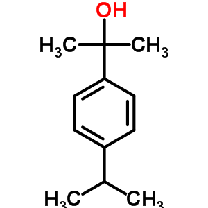4-异丙基-α,α-二甲基苄醇结构式_3445-42-9结构式