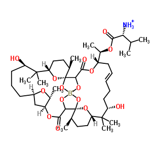 硼霉素结构式_34524-20-4结构式