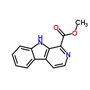 1-甲氧基羰基-beta-咔啉结构式_3464-66-2结构式