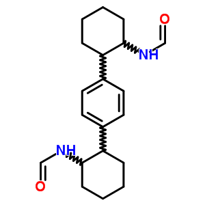 N-[2-[4-(2-甲酰胺环己基)苯基]环己基]甲酰胺结构式_34668-22-9结构式