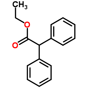 2,2-二苯乙酸乙酯结构式_3468-99-3结构式