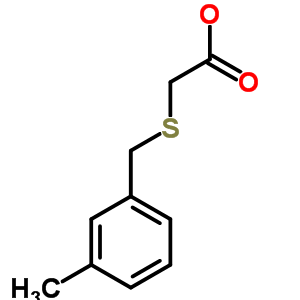 (3-甲基苄基)硫代]乙酸结构式_34722-35-5结构式