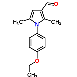 1-(4-乙氧基苯基)-2,5-二甲基-1H-吡咯-3-甲醛结构式_347331-41-3结构式