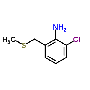 2-氯-6-[(甲基硫代)甲基]-苯胺结构式_34774-88-4结构式