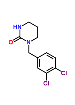 1-(3,4-二氯苄基)-3,4,5,6-四氢-2(1H)-嘧啶酮结构式_34790-06-2结构式
