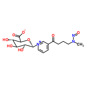 4-(甲基亚硝基氨基)-1-(3-吡啶基)-1-丁酮 N-beta-D-葡糖苷酸结构式_350508-26-8结构式 4-(甲基亚硝基氨基)-1-(3-吡啶基)-1-丁酮 N-beta-D-葡糖苷酸结构式_350508-26-8结构式