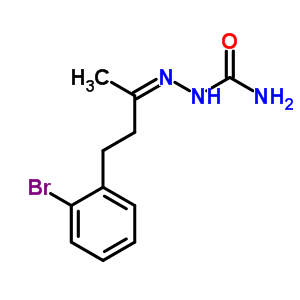 2-[3-(2-溴苯基)-1-甲基亚丙基]-肼羧酰胺结构式_3506-69-2结构式