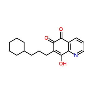 7-(3-Cyclohexylpropyl)-8-hydroxy-quinoline-5,6-dioneStructure,35073-59-7Structure 7-(3-Cyclohexylpropyl)-8-hydroxy-quinoline-5,6-dione Structure,35073-59-7Structure