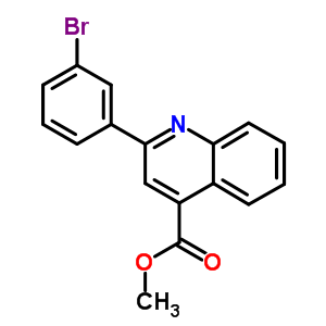 2-(3-溴苯基)-喹啉-4-羧酸甲酯结构式_350989-85-4结构式