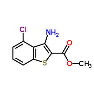 3-氨基-4-氯-1-苯并噻吩-2-羧酸甲酯结构式_35212-86-3结构式