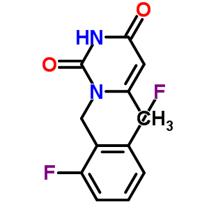1-(2,6-二氟-苄基)-6-甲基-1H-嘧啶-2,4-二酮结构式_352303-65-2结构式