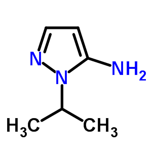 1-异丙基-1H-吡唑-5-胺结构式_3524-16-1结构式