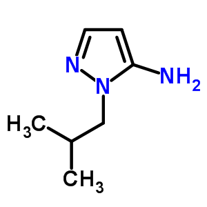 1-异丁基-1H-吡唑-5-胺结构式_3524-18-3结构式