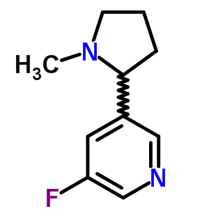 3-氟-5-(1-甲基吡咯烷-2-基)吡啶结构式_35286-36-3结构式