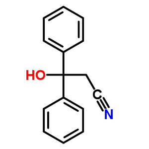 3-羟基-3,3-二苯基-丙腈结构式_3531-23-5结构式