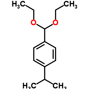 1-(二乙氧基甲基)-4-(1-甲基乙基)-苯结构式_35364-90-0结构式