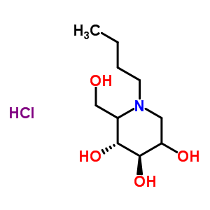 N-丁基脱氧甘露依霉素盐酸盐结构式_355012-88-3结构式