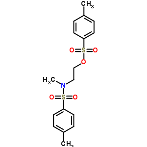 N,4-二甲基-N-[2-(4-甲基苯基)磺酰氧基乙基]苯磺酰胺结构式_3559-06-6结构式