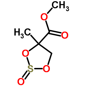(4S)-4-甲基-2-氧代-[1,3,2]二恶噻戊环-4-羧酸甲酯结构式_356048-02-7结构式