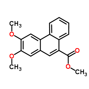 2,3-二甲氧基菲-9-羧酸甲酯结构式_35675-93-5结构式