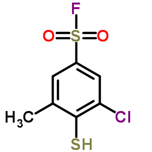 3-氯-4-疏基-5-甲基-苯磺酰氯结构式_35685-81-5结构式