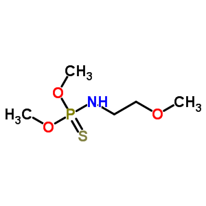 N-二甲氧基膦硫代-2-甲氧基-乙胺结构式_35812-40-9结构式