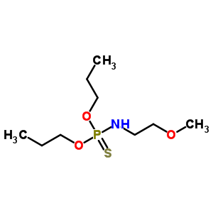 N-二丙氧基膦硫代-2-甲氧基-乙胺结构式_35812-42-1结构式