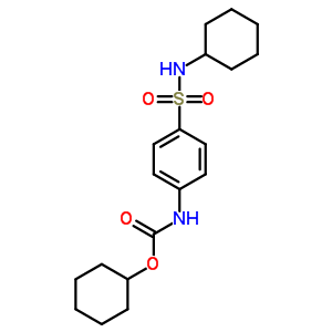 n-[4-(环己基磺酰基)苯基]氨基甲酸环己酯结构式_35819-77-3结构式