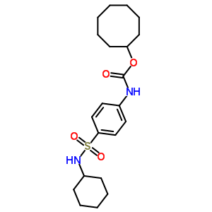n-[4-(环己基磺酰基)苯基]氨基甲酸环辛酯结构式_35819-79-5结构式