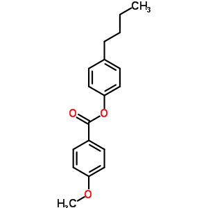 4-甲氧基苯甲酸 4-丁基苯酯结构式_35840-23-4结构式