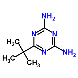 6-(1,1-二甲基乙基)-1,3,5-三嗪-2,4-二胺结构式_35841-84-0结构式