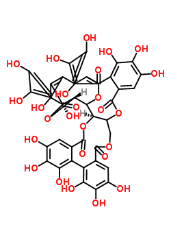 栎木鞣花素结构式_36001-47-5结构式