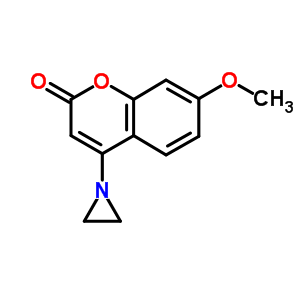 4-(1-氮丙啶)-7-甲氧基-2H-1-苯并吡喃-2-酮结构式_3613-11-4结构式