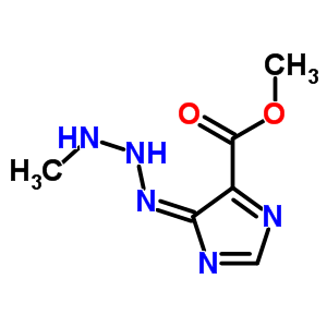 (5z)-5-(甲基氨基肼基)咪唑-4-羧酸甲酯结构式_36137-94-7结构式