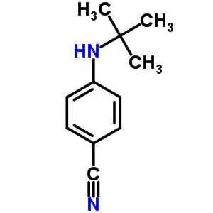 4-[(1,1-二甲基乙基)氨基]-苯甲腈结构式_36171-09-2结构式