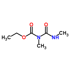 n-甲基-n-(甲基氨基甲酰)氨基甲酸乙酯结构式_36209-14-0结构式