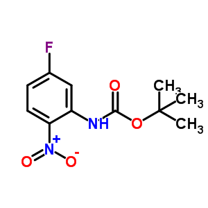 n-(5-氟-2-硝基苯基)氨基甲酸叔丁酯结构式_362670-06-2结构式