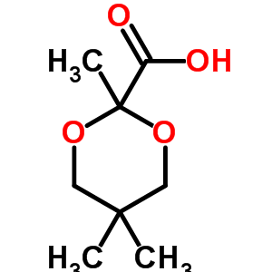 2-羧基-2,5,5-三甲基-1,3-二噁烷结构式_36294-83-4结构式