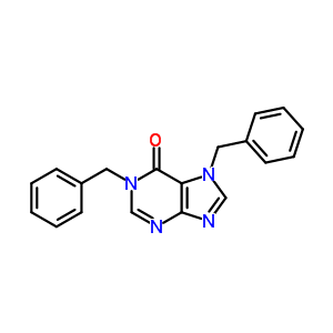 1,7-二苄基嘌呤-6-酮结构式_3649-38-5结构式