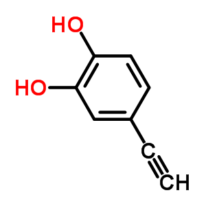 4-乙炔-1,2-苯二醇结构式_366808-04-0结构式