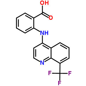 2-[[8-(三氟甲基)喹啉-4-基]氨基]苯甲酸结构式_36783-34-3结构式