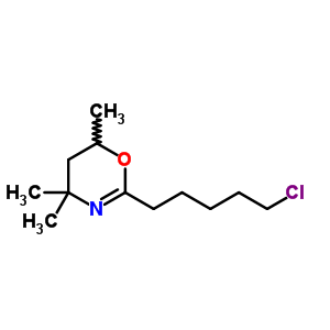 2-(5-氯戊基)-5,6-二氢-4,4,6-三甲基-4H-1,3-噁嗪结构式_36871-49-5结构式